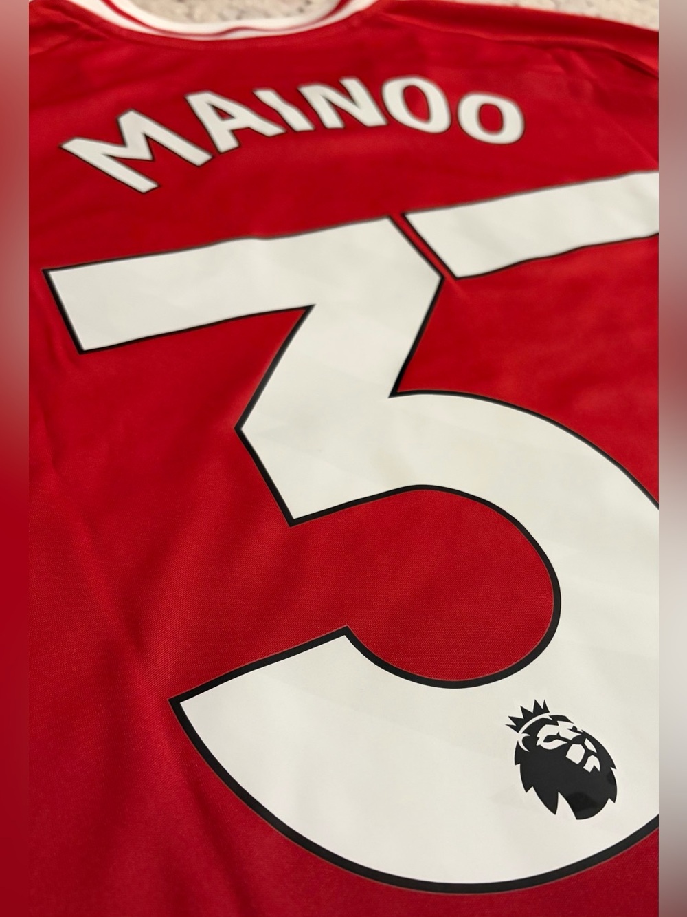 Adidas Authentic 2024/2025 Manchester United Kobbie Mainoo #37 Jersey Men’s XL - Picture 8 of 8